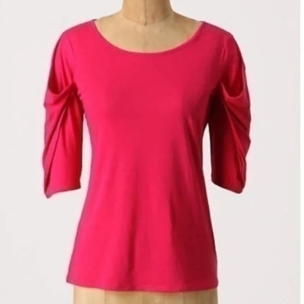 Anthropologie Pilcro Pink Tee Medium